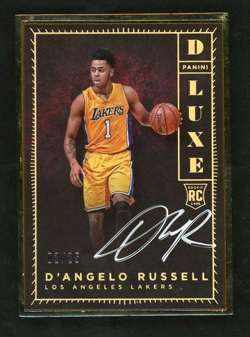 2015 Panini Luxe D'Angelo Russell #DLX-DRS RC Auto /25