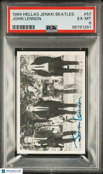 1964 Hellas Jenkki Beatles John Lennon #57 PSA 6