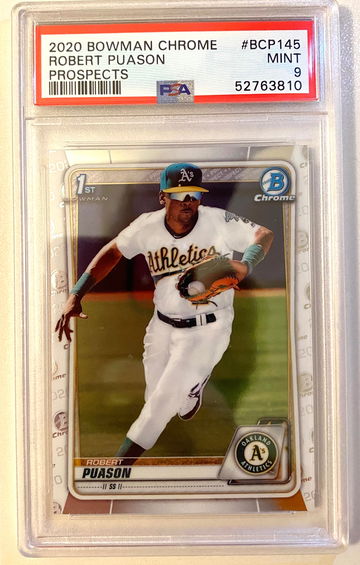 Robert Puason 2020 Bowman Chrome Prospects #BCP145 PSA 9