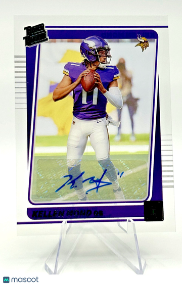 2021 Panini Clearly Donruss Kellen Mond #57 Autographs Parallel/Variety Rookie Base Set Donruss
