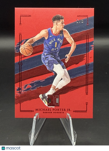 Michael Porter Jr. 2020-21 Impeccable #27 Asia Red SSP 5/8 - Denver Nuggets