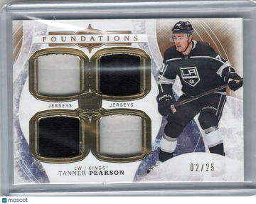 2017-18 The Cup Tanner Pearson Foundations Jerseys Kings 02/25