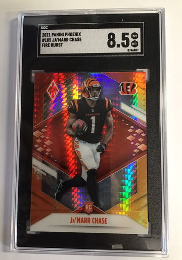 2021 Panini Phoenix #105 Ja'Marr Chase Fire Burst NR-MT+