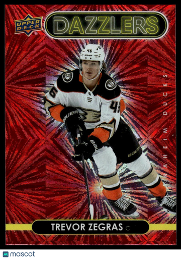 2021-22 Upper Deck Trevor Zegras #DZ-1 Dazzlers Red