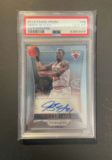 2012 Prizm Autographs Jimmy Butler RC #98 PSA 10 - Low Pop!