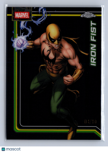 2026 Topps Chrome Marvel Iron Fist Black Refractor /10 #056