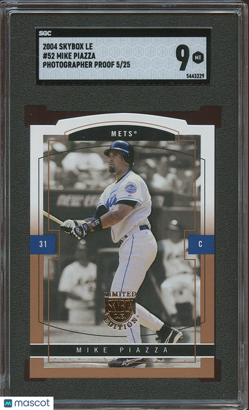 2004 Skybox Le Mike Piazza #52 Photographer Proof 25 SGC 9