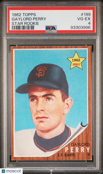 1962 Topps Gaylord Perry #199 Star Rookie PSA 4