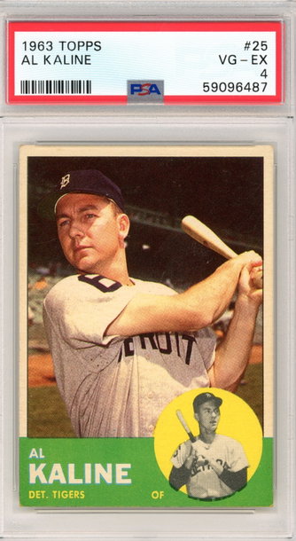 1963 TOPPS AL KALINE PSA 4
