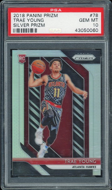 2018-19 Prizm Trae Young Silver Prizm PSA 10