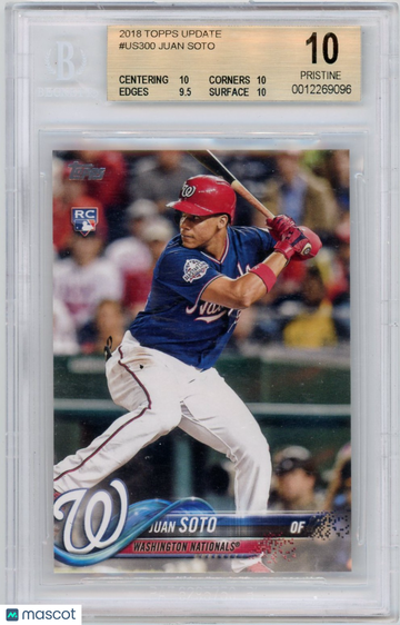 2018 Topps Update Juan Soto #US300 Rookie BGS 10