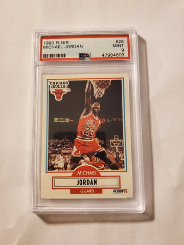 Michael Jordan 1990 Fleer PSA 9