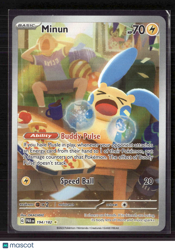 2023 Paradox Rift Minun Holo Secret Rare #194/182