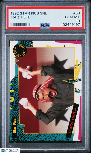 1992 Star Pics Saturday Night Live Iraqi Pete #53 PSA 10