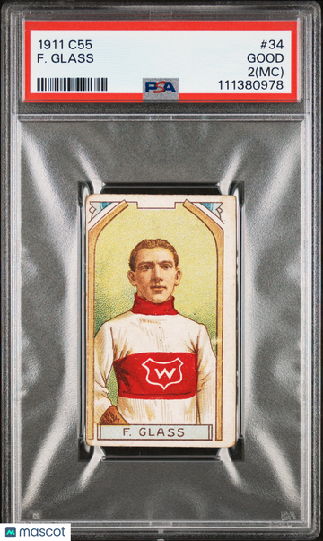 1911 C55 F. Glass #34 MC PSA 2
