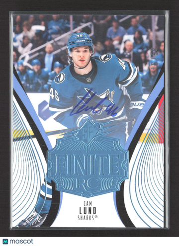 2026 Upper Deck SPx Finite Cam Lund #33 Blue Auto