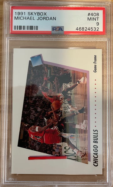 Michael Jordan GOAT 1991 Skybox #408 PSA 9 MINT