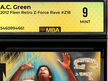 2012 Fleer Retro Z-Force Rave A.C. Green #Z18 MBA 9