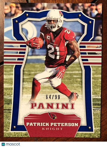 Patrick Peterson 2017 Panini #21 Blue Knight Parallel Serial #64/99 LSU AZ Cards