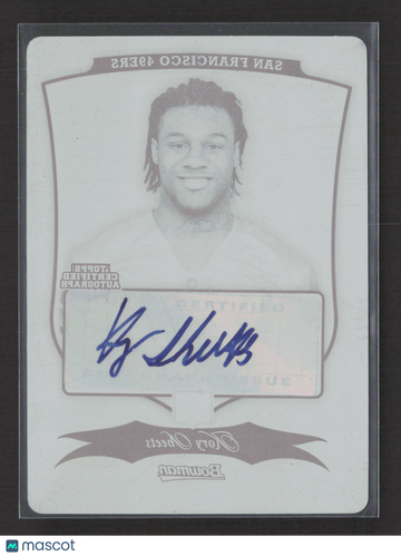 2009 Bowman Sterling Kory Sheets #111 Black Printing Plate Printing Plate