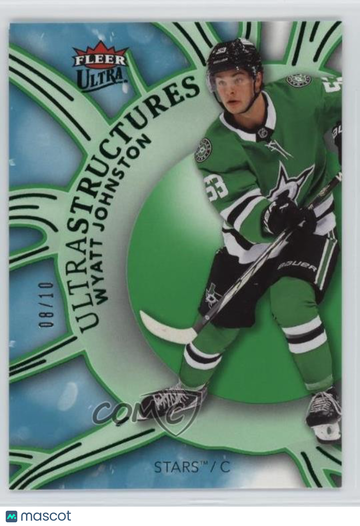 2025-26 Upper Deck Fleer Ultra - Ultrastructures - Green Wyatt Johnston #SR 25 of 25 Green 08/10