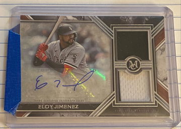 2022 Museum Collection Eloy Jimenez dual relic/auto /199