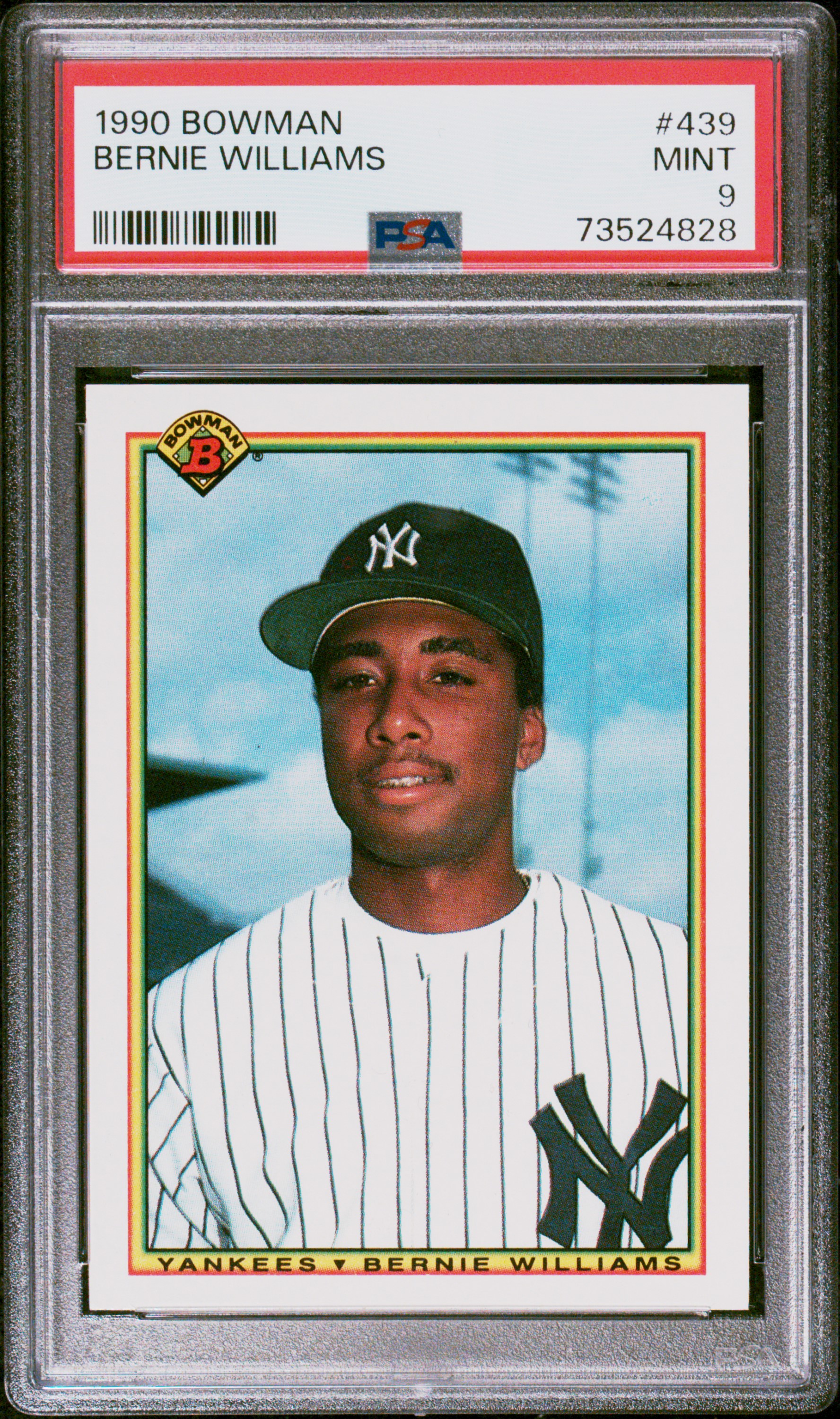 1990 Bowman  Bernie Williams #439  PSA 9