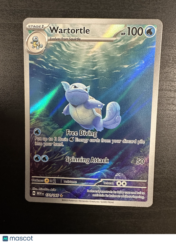 2023 Scarlet & Violet 151 Wartortle Holo Secret Rare #171/165