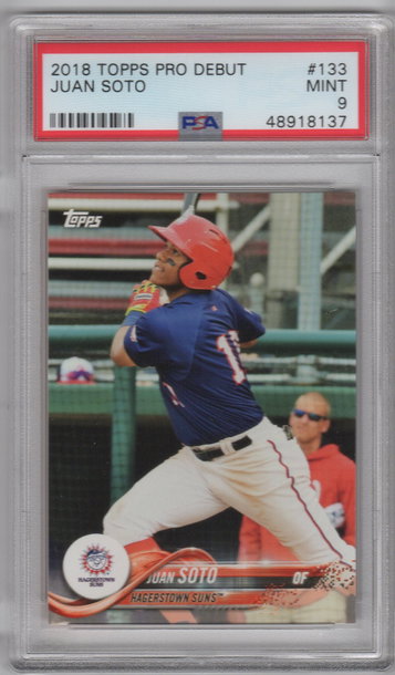 2018 Topps Pro Debut Juan Soto PSA 9