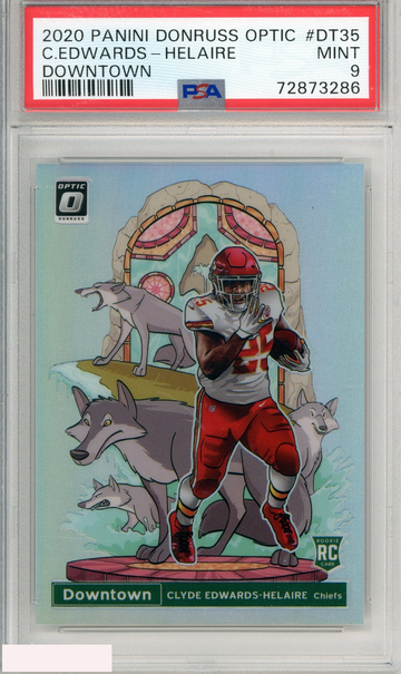 2020 PANINI DONRUSS OPTIC DOWNTOWN C EDWARDS-HELAIRE #DT35 PSA 9 MINT