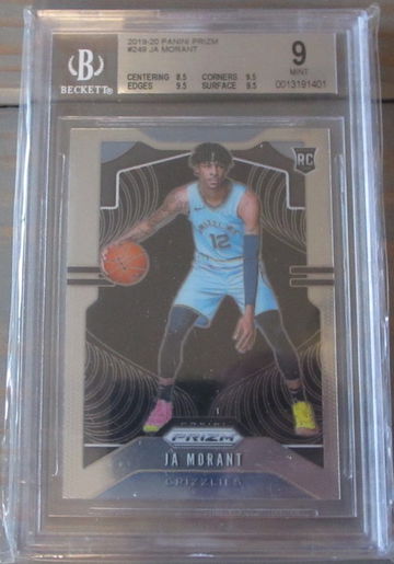 Ja Morant RC 2019 Panini Prizm #249 Mint BGS 9