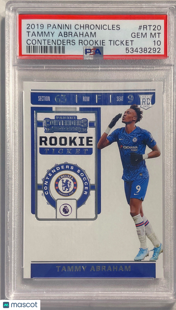 2019 Panini Chronicles Contenders Rookie Ticket Tammy Abraham #RT20 PSA 10