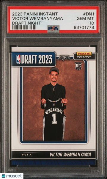 2023 Panini Instant Draft Night Victor Wembanyama #DN1 PSA 10