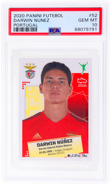 2020 Panini Futebol Darwin Nunez #52 PSA 10