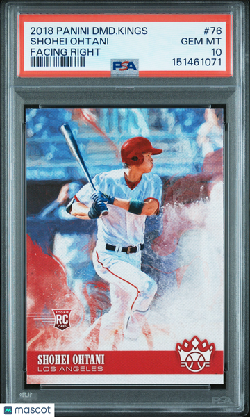2018 Panini Diamond Kings Shohei Ohtani #76 Facing Right PSA 10