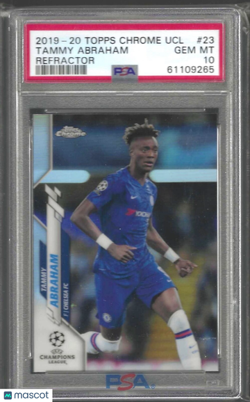 2019 Topps Chrome UEFA Champions League Tammy Abraham #23 Refractor PSA 10