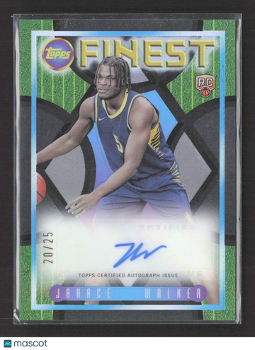 2024 Topps Finest Flashback Jarace Walker #FLA-JWA Green Refractor /25 RC
