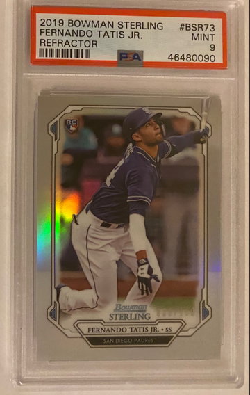 FERNANDO TATIS Jr. 2019 Bowman Sterling Refractor SP RC /199! PSA 9! Low pop!