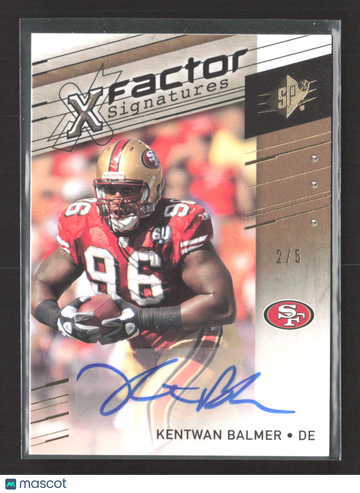 2009 Upper Deck SPx X-Factor Signatures Kentwan Balmer #X-KB /5