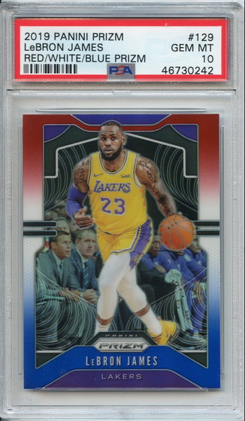 Lebron James Red White Blue Prizm PSA 10