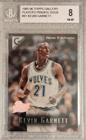 1995-96 Topps Gallery Players Private Issue #41 Kevin Garnett NM-Mt less than 100 RCs 