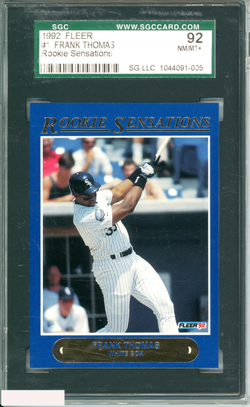 1992 FLEER FRANK THOMAS #1 SGC 8.5