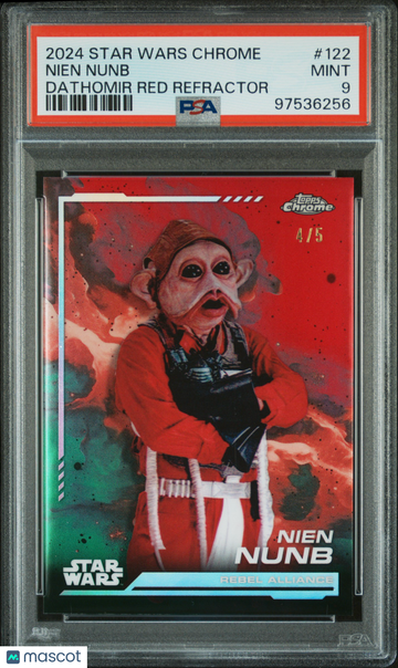 2024 Topps Chrome Star Wars Nien Nunb #122 PSA 9