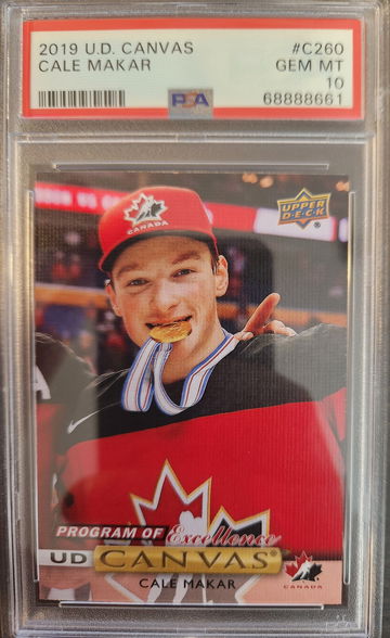 2019-20 Upper Deck Cale Makar Program of Excellence #C260 PSA 10