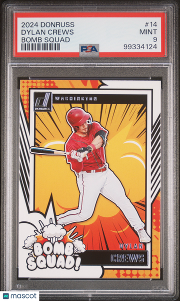 2024 Panini Donruss Bomb Squad Dylan Crews #14 PSA 9