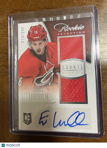 2013-14 Panini Rookie Anthology Elias Lindholm #249 Rookie Auto