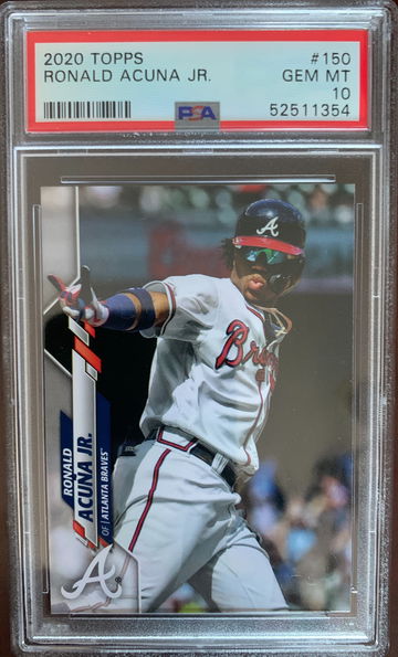 2020 Topps Ronald Acuna Jr. - No Logo PSA 10 Gem Mint