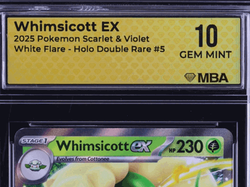 2025 Pokemon Scarlet & Violet White Flare Whimsicott Holo MBA 10 #5
