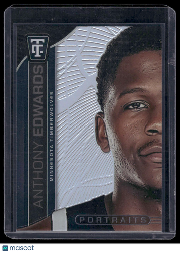 2024-25 Panini Totally Certified Portraits Anthony Edwards #8 Mirror