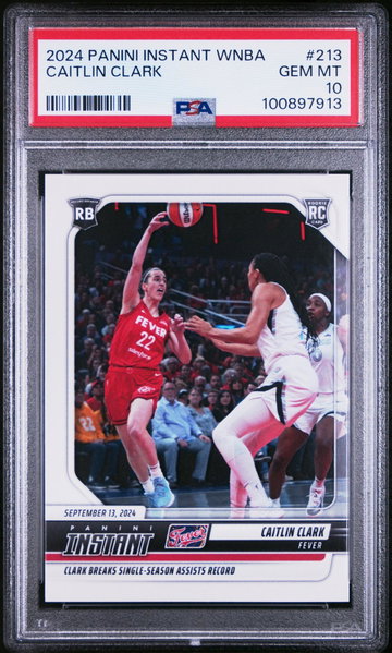 2024 Panini Instant Caitlin Clark #213 RC 1/11704 PSA 10